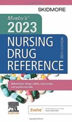 Mosby’s 2023 Nursing Drug Reference – Paperback, by Skidmore-Roth RN MSN – Good