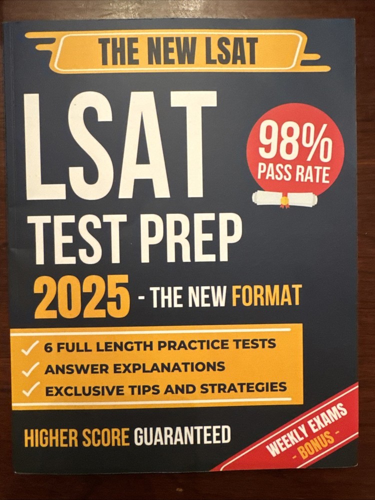 LSAT Test Prep 2025 The New Format Paperback Sterling New W/Flaws Read