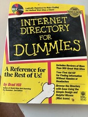 Internet Directory for Dummies by Brad Hill 2nd Edition Paperback