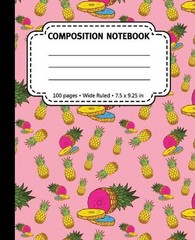 Composition Notebook: 100 pages Wide Ruled, 7.5 x 9.25 in: LGBTQ Pansexual Pink