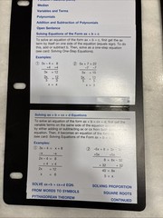 Pre-Algebra, Pre Geometry Flipper Study Guide Christopher Lee 625+ Rules + Defs