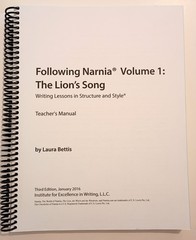 IEW Following Narnia 1 Lion’s Song Teacher Manual Homeschool Writing Curriculum