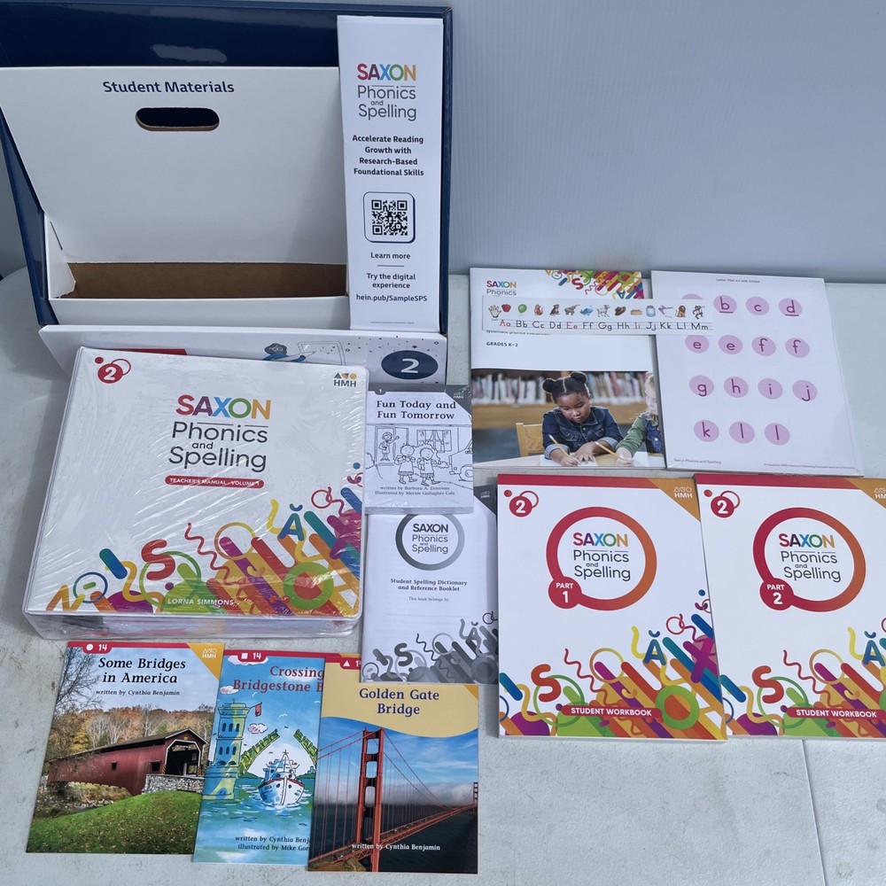 Saxon Phonics & Spelling Display Pack- Grade 2. Teachers Binder And Supporting