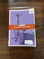 Android Programming: The Big Nerd Ranch Guide (3rd Edition) (Big