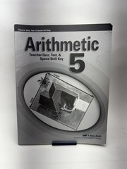 Arithmetic 5 Teacher Quiz Test Key A Beka Book Math Homeschool Softcover