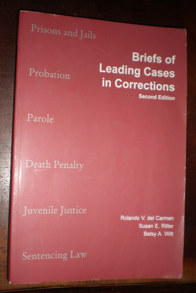 Briefs of Leading Cases in Corrections by Not Available 1998 VERY GOOD