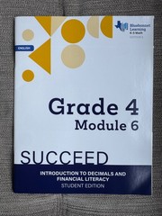 Bluebonnet Learning K-5 Math Grade 4 Modules 6 Succeed Student Edition 1 Eng