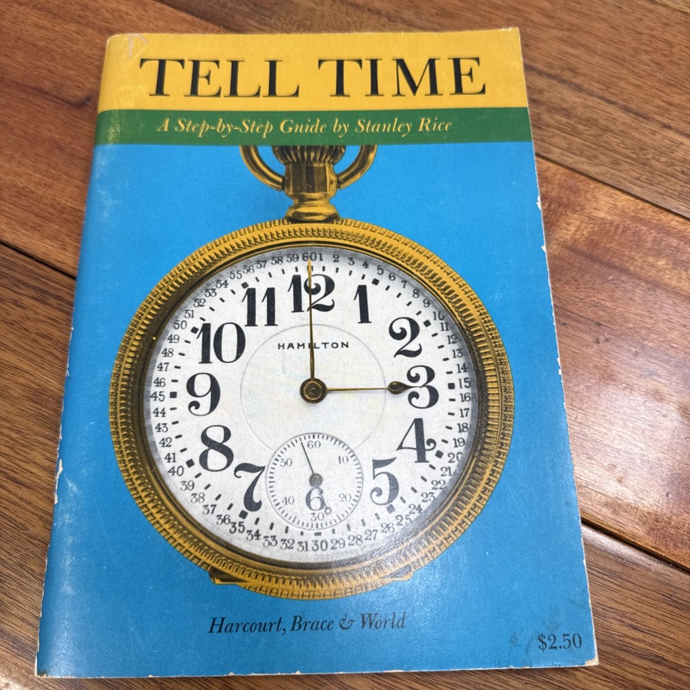 Telling Time Step-by-Step Guide Workbook 1963 100 pages of Lessons