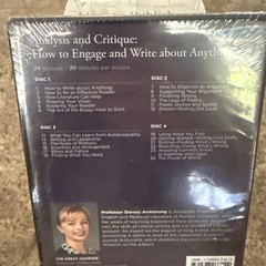 GREAT COURSES – Analysis and Critique- DVD & Guidebook New Sealed