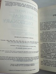 Dorland’s Pocket Medical Dictionary 21st Edition 1968 Small Vintage Hardcover