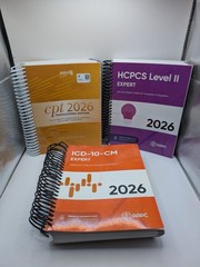AMA 2026 CPT Book, ICD-10 Code Book, HCPCS Book – 2026 Exam Bundle by AAPC