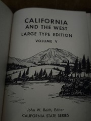 📚 California and the West Large Type Edition Vol III-V State Series Geography