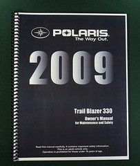 2009 Polaris Trail Blazer 330 ATV Owner’s Manual: 120 Pages & Protective Covers!