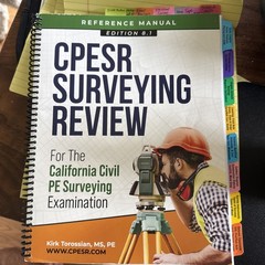 Cpesr Surveying Review For The California Civil PE Surveying Examination
