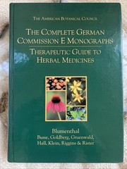 Signed 1st Ed Complete German Commission E Monographs Mark Blumenthal HC