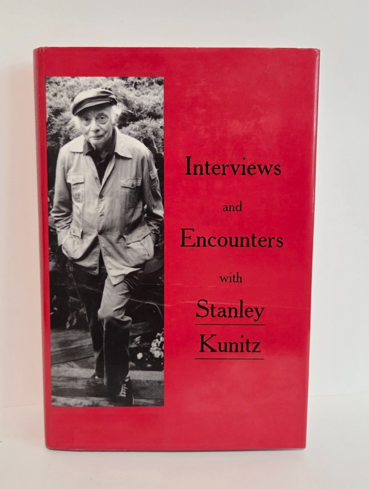 Signed copy | Stanley Kunitz Interviews and Encounters 1st edition HC 1993