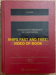 142- GOOD Community Property In California 8th Edition 9781543804409