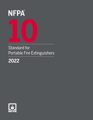 NFPA 10 2022 Standard for Portable Fire Extinguishers Edition Paperback USPS