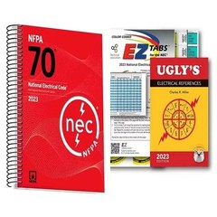 NFPA 70 2023 NEC Code Book + Ugly’s Electrical Ref Spiral +EZ TAB USA STOCK