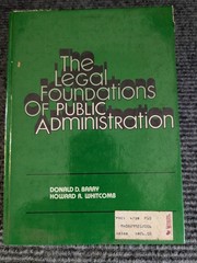 The Legal Foundations of Public Administration (1981) Barry & Whitcomb – 1st Ed