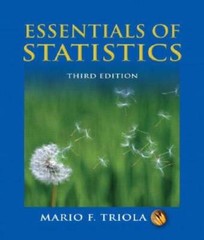 Essentials of Statistics (3rd Edition) – Paperback By Triola, Mario F. – GOOD