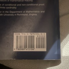 Book of Proof Second Edition Richard Hammack Mathematics Logic Paperback 2013