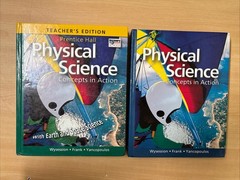 Lot 2 Physical Science Concepts in Action Textbook + Teacher’s Edition Set Good
