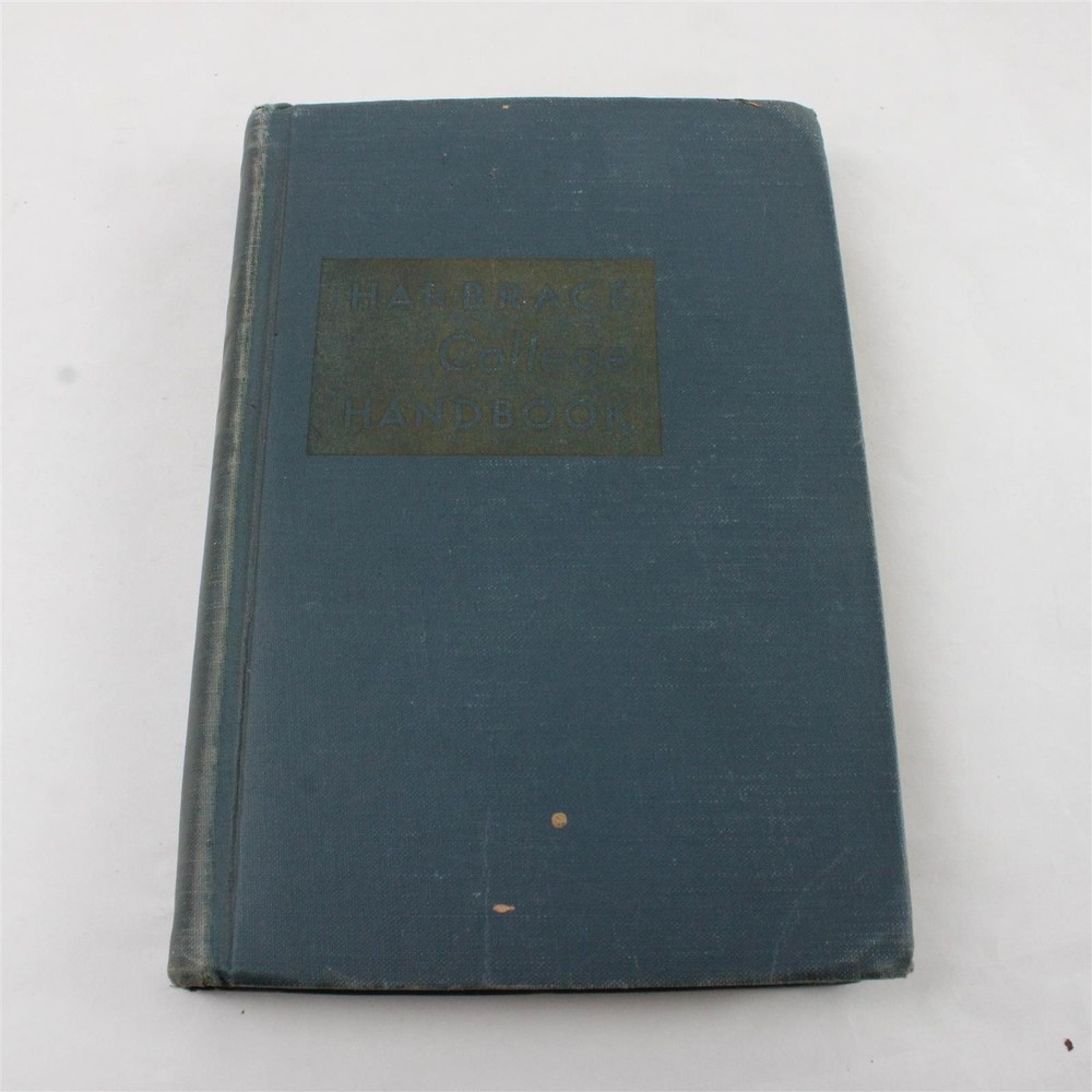 Harbrace College 1940s Hardcover Textbook Vintage Acceptable Condition