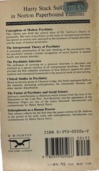 The Psychiatric Interview by Harry Stack Sullivan, M.D. – Vintage 1970 PB –