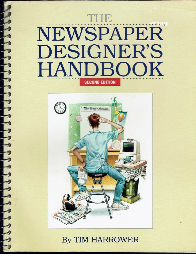 Newspaper Designer’s Handbook 2ed 1992 Tim Harrower News Story Photos Design Art