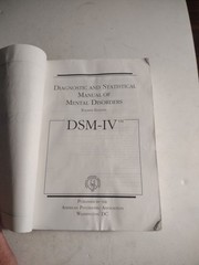 Diagnostic & Statistical Paperback Book by American Psychiatric Association.