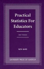 Practical Statistics for Educators- – Paperback By Ravid, Ruth – GOOD