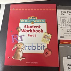 saxon phonics And spelling grade 2, Workbooks 1 & 2, Readers, Student Materials