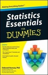 Statistics Essentials for Dummies by Deborah Rumsey (2010, Paperback)