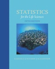 Statistics for the Life Sciences (5th Edition) – Hardcover – GOOD
