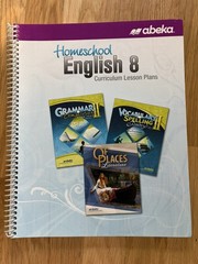ABeka English 8 Lot Grammar Spelling II Of Places Literature Lesson Plans Keys
