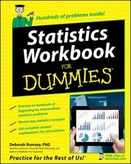 Statistics Workbook for Dummies Paperback Deborah Rumsey