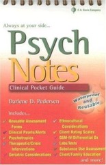 Psychnotes: Clinical Pocket Guide,- Darlene D Pedersen, 9780803612860, paperback