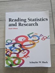Reading Statistics and Research 6th Edition Schuyler Huck