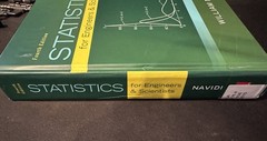 Statistics for Engineers & Scientists Fourth Ed. Book, William Navidi Great Cond