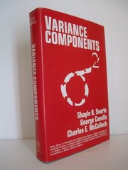Variance Components John Wiley & Sons 1992 Probability & Mathematical Statistics