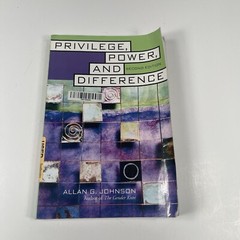 Privilege, Power, and Difference 2nd Edition (Paperback 2006) Allan Johnson