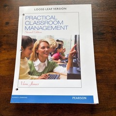 Practical Classroom Management 2nd Ed. Vern Jones Loose Leaf Pearson Textbook
