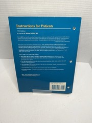 Instructions for Patients by H. Winter Griffith Paperback Textbook