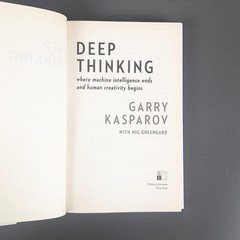 Deep Thinking by Garry Kasparov – SIGNED, 1st Ed / 1st Print, 2017 HC DJ