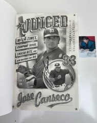 Jose Canseco SIGNED “Juiced” Cover (Hardcover 1st Edition, 1st Printing) w/ COA