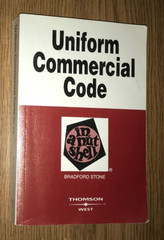 UNIFORM COMMERCIAL CODE IN A NUTSHELL SIXTH 6th EDITION BOOK BRADFORD STONE