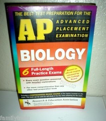 AP BIOLOGY REA College Entrance 6 Full Practice Exams with DETAILED Answers