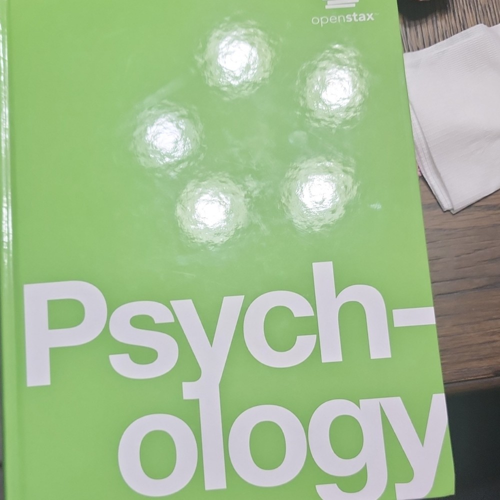 Openstax Psychology Hardcover Textbook English