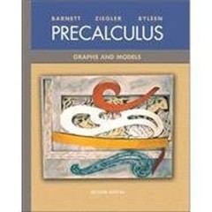Precalculus: Graphs and Models – GOOD